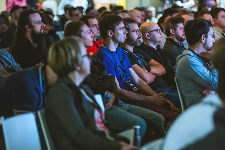 The audience reacts, ELC Conference 2025