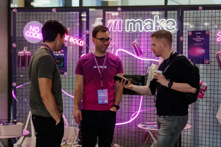 The make booth